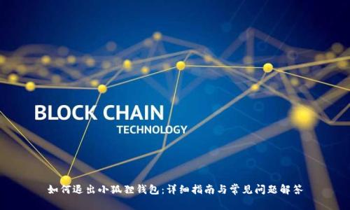 如何退出小狐狸钱包:详细指南与常见问题解答