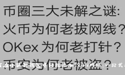 如何在小狐狸钱包中轻松添加TRON网络：一站式指南